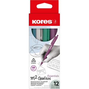 Kores Druckbleistift M2 Grafitos Essentials, sortiert, Kunststoff, HB, Strichbreite 0,5 mm, 12 Stück