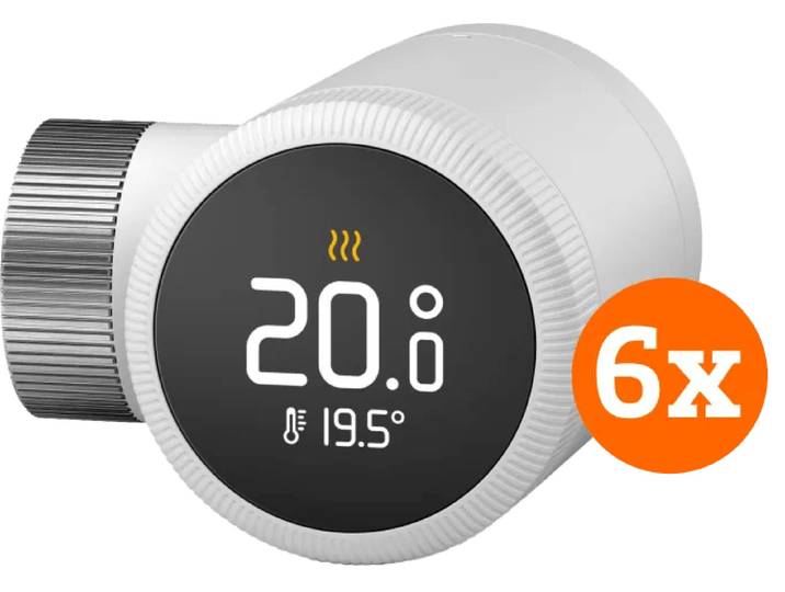 Tado Slimme Radiatorknop X 6-Pack (uitbreiding)