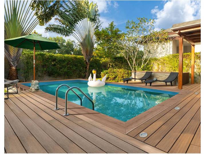 Piscine bois rectangle  Panama 130 - 6.20 x 4.10 x 1.31 m