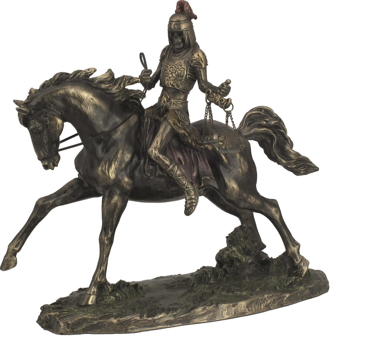 MadDeco Beeld Ridder te paard - Zwart