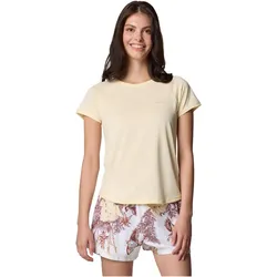 Columbia, Damen, Funktionsshirt, Bogata Bay™ SS Tee (XS), Beige, Gelb