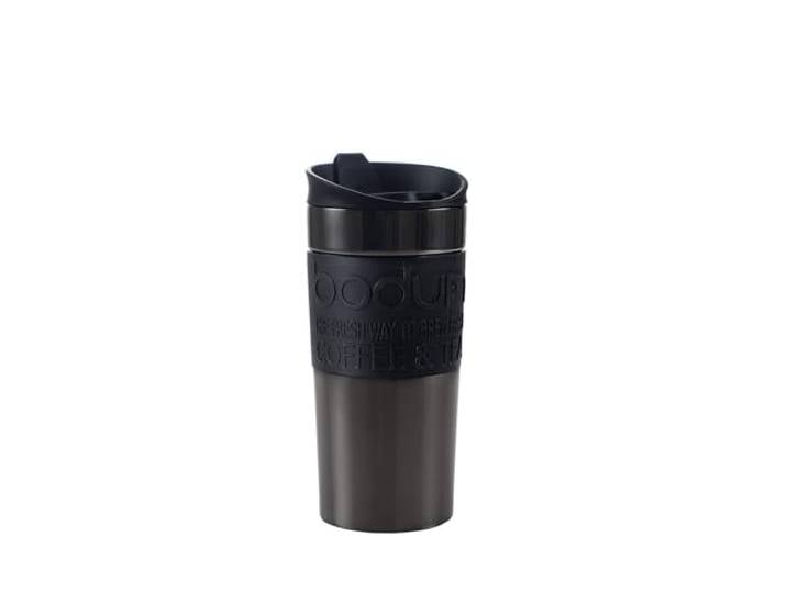 Bodum 11068-380S Mug de Voyage\, Acier Inoxydable\, Gris Métallisé\, 9 cm\, 9 x 8 x 18\,5 cm11068-380S