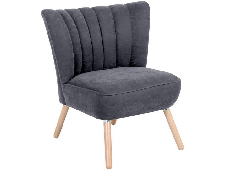 Max Winzer Sessel, Anthrazit, Holz, Buche, 70x80x66 cm, Goldenes M, Made in Germany, Wohnzimmer, Sessel, Sessel