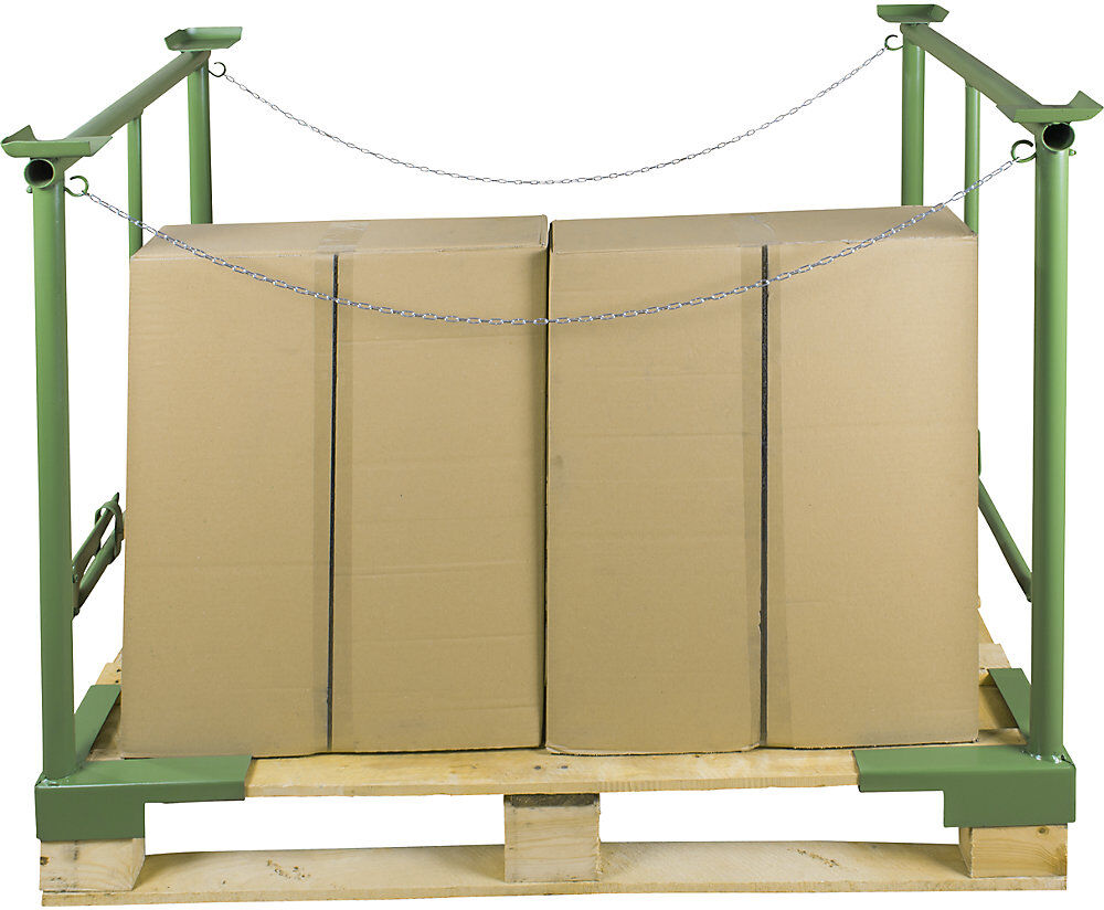 kaiserkraft Stapelbügel, mit Spannhebel, 1 Paar, Breite 800 mm, Nutzhöhe 800 mm