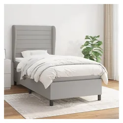 vidaXL, Boxspringbett, Elmelin (Horizontale Streifen) (80 x 200 cm)