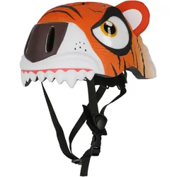 CRAZY SAFETY Tiger Fahrradhelm Kinder 110 - orange S (49-55 cm)