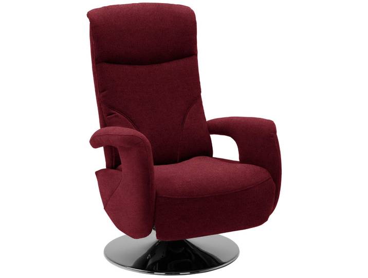 Dieter Knoll Relaxsessel, Rot, Metall, Uni, 71x110x83 cm, Fußauswahl, Stoffauswahl, Relaxfunktion, Netzbetrieb, Wohnzimmer, Sessel, Relaxsessel