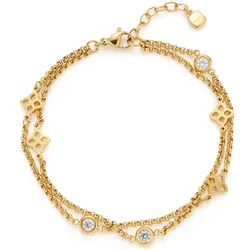 Leonardo 026241 Damenarmband Ruth Goldfarben