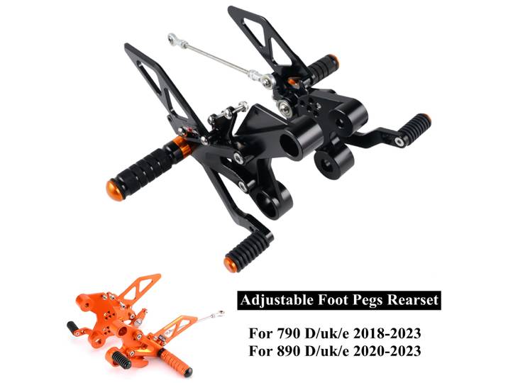 Repose-pieds réglables pour KTM 790 890 Duke 790Duke 890Duke, repose-pieds, repose-pieds, 2018 – 2025 2019 2020 2021 2022