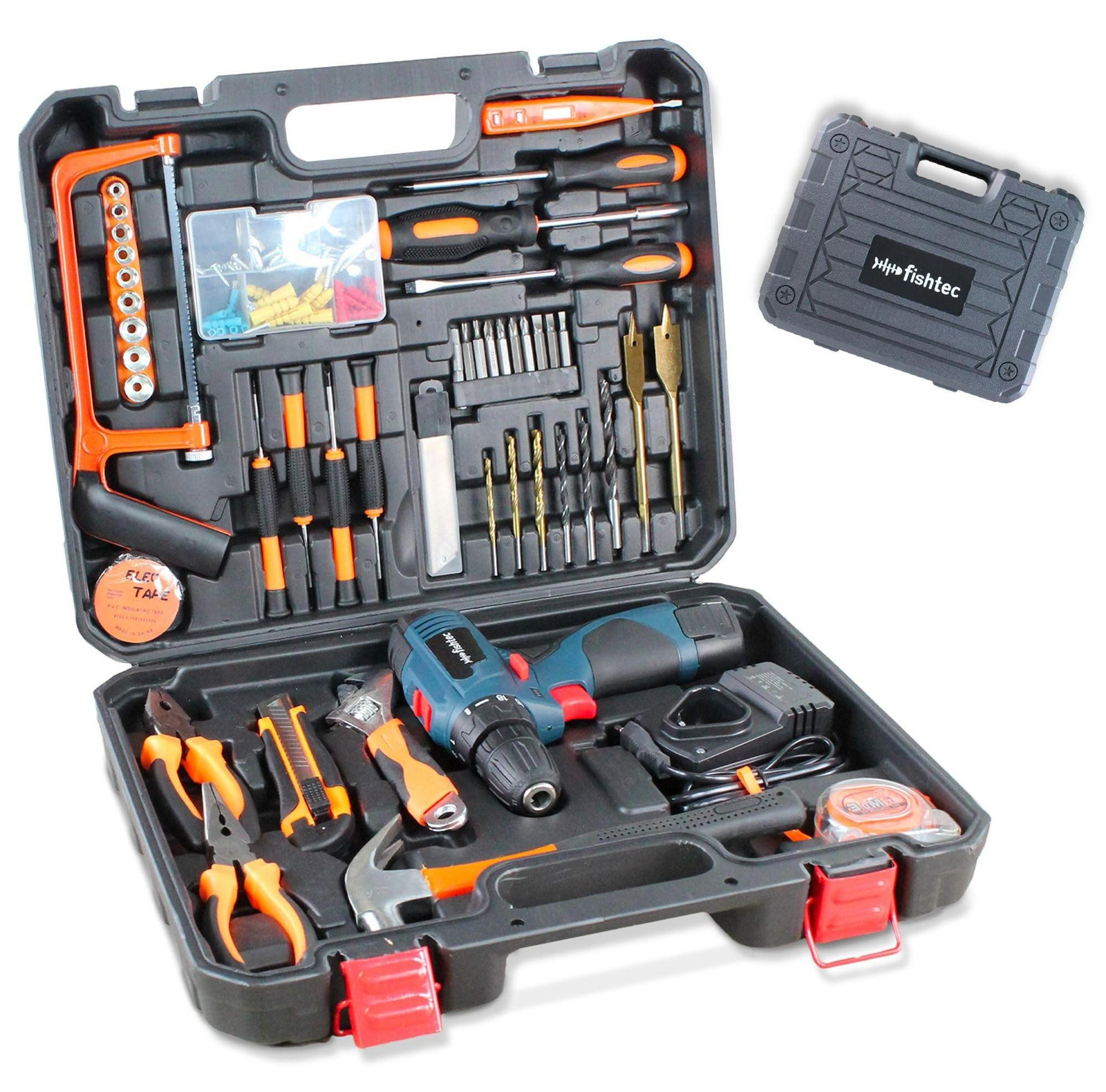 Toolbox met 108 gereedschappen en accessoires voor klussen