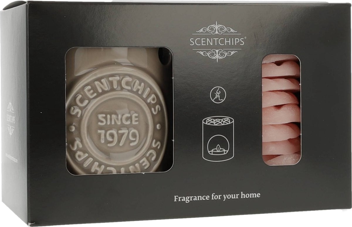 Scentchips Giftset Freesia Lychee - Waxmelts Geurwax in Zwarte Geschenkdoos