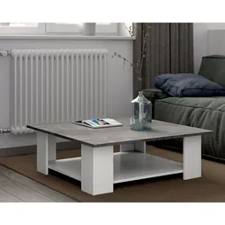 TemaHome »Square« Kaffeetisch Weiß mit Concrete