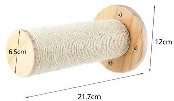 Inspired Living SkyClimb Wall Mounted Cat Shelf Steps With Sisal Scratching Surface a