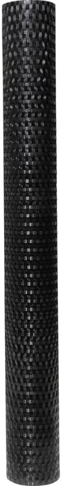 Dakota Fields Charrie Polyethylene Balcony Privacy Screen Black 400cm W x 80cm D