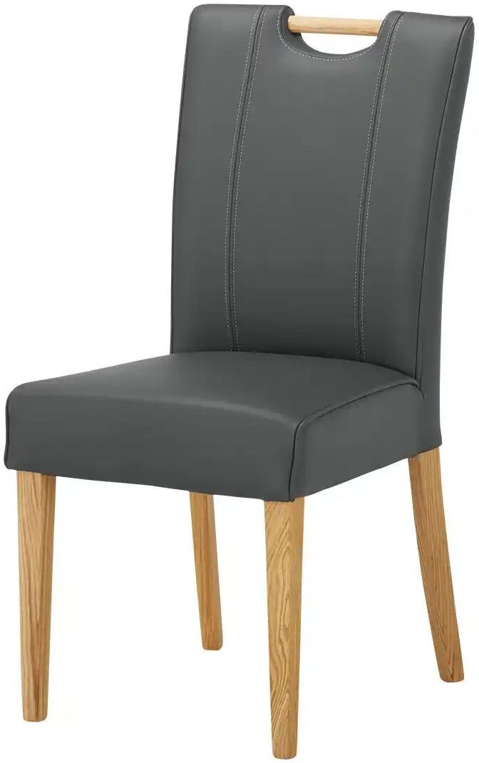Höffner Polsterstuhl  6881 ¦ grau ¦ Maße (cm): B: 46 H: 94 T: 48.0