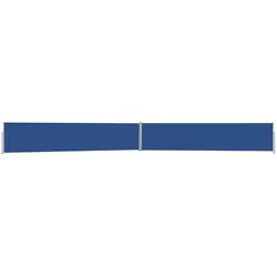 Helloshop26 - Ausziehbare Seitenmarkise/Sichtschutz für Terrasse Garten Balkon 140 x 1200 cm blau 02_0007233