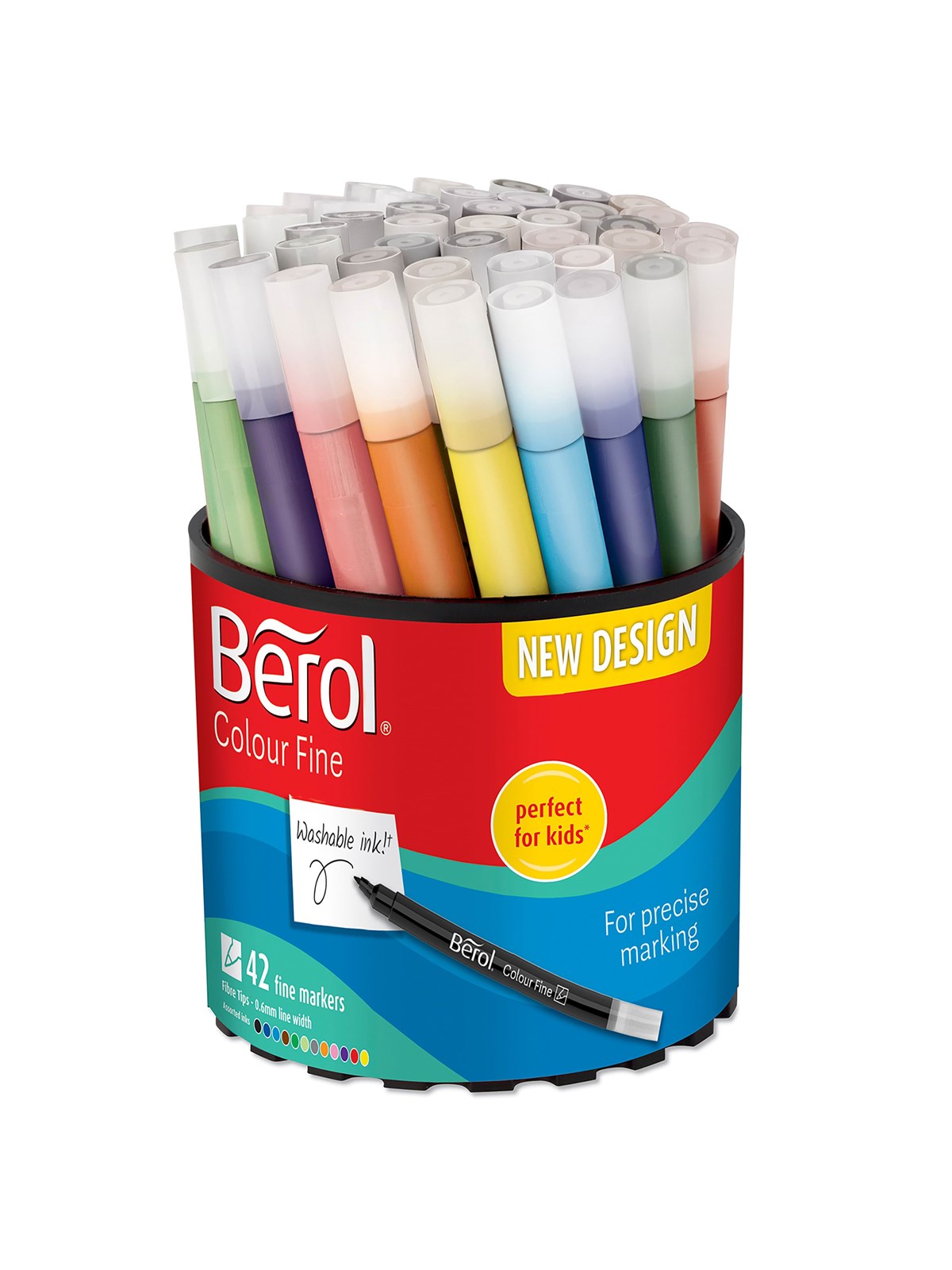 Berol Bunte Feinschreiber, Strichbreite: 0,6mm - farblich sortiert, 42 Stifte