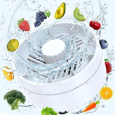 Obst- und Gemüsewaschmaschine, Obstreinigungs- und Schleudergerät für Wasser, Obst- und Gemüsereiniger zur Reinigung von Obst, Gemüse, Reis, Fleisch und Geschirr