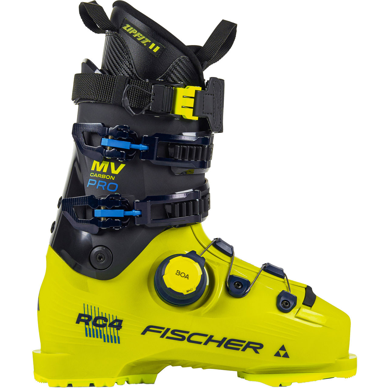 Fischer RC4 CARBON PRO MV BOA ZipFit yellow/carbon - 26 / 26.5