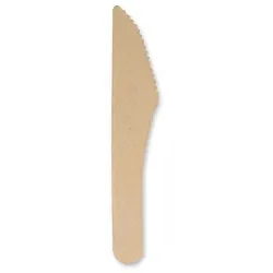 Papstar 120 Messer, Papier pure 15,8 cm natur