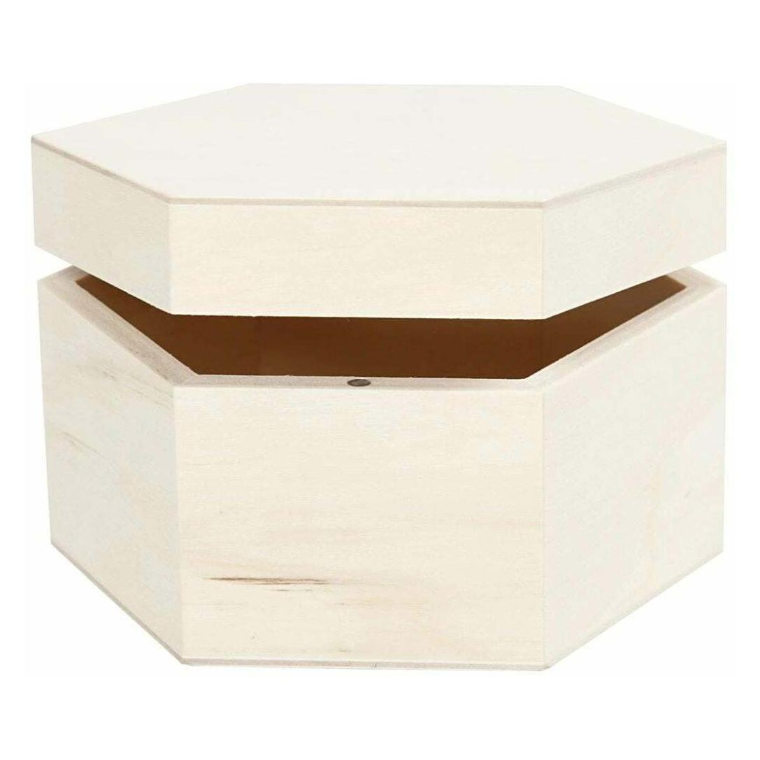 Magni Holzkiste 12x10,5x7,5cm sechseckig (55321)