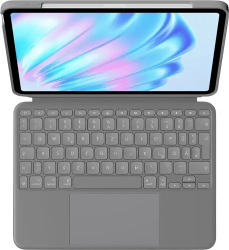 Logitech Combo Touch Tablet-Tastatur mit Hülle Passend für Marke (Tablet): Apple iPad Air 11 (M2, 2024), iPad Air 11 (M3, 2025), iPad Air (5. Gene