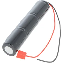 AccuCell Notleuchtenakku NiCd 3,6V 4500mAh L1x3 Mono D (3 Stk., Akku), Akku Ladegerät