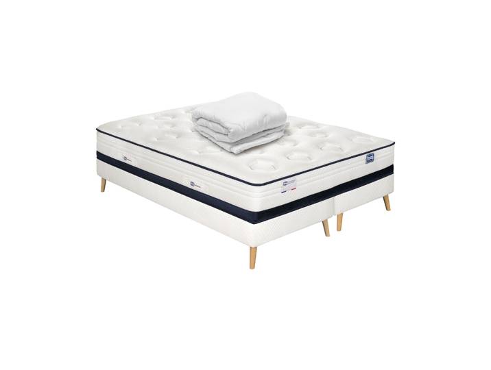 Ensemble Inedit\, Matelas Hybride 180x200\, Ferme H27 + 2 Sommiers + Couette