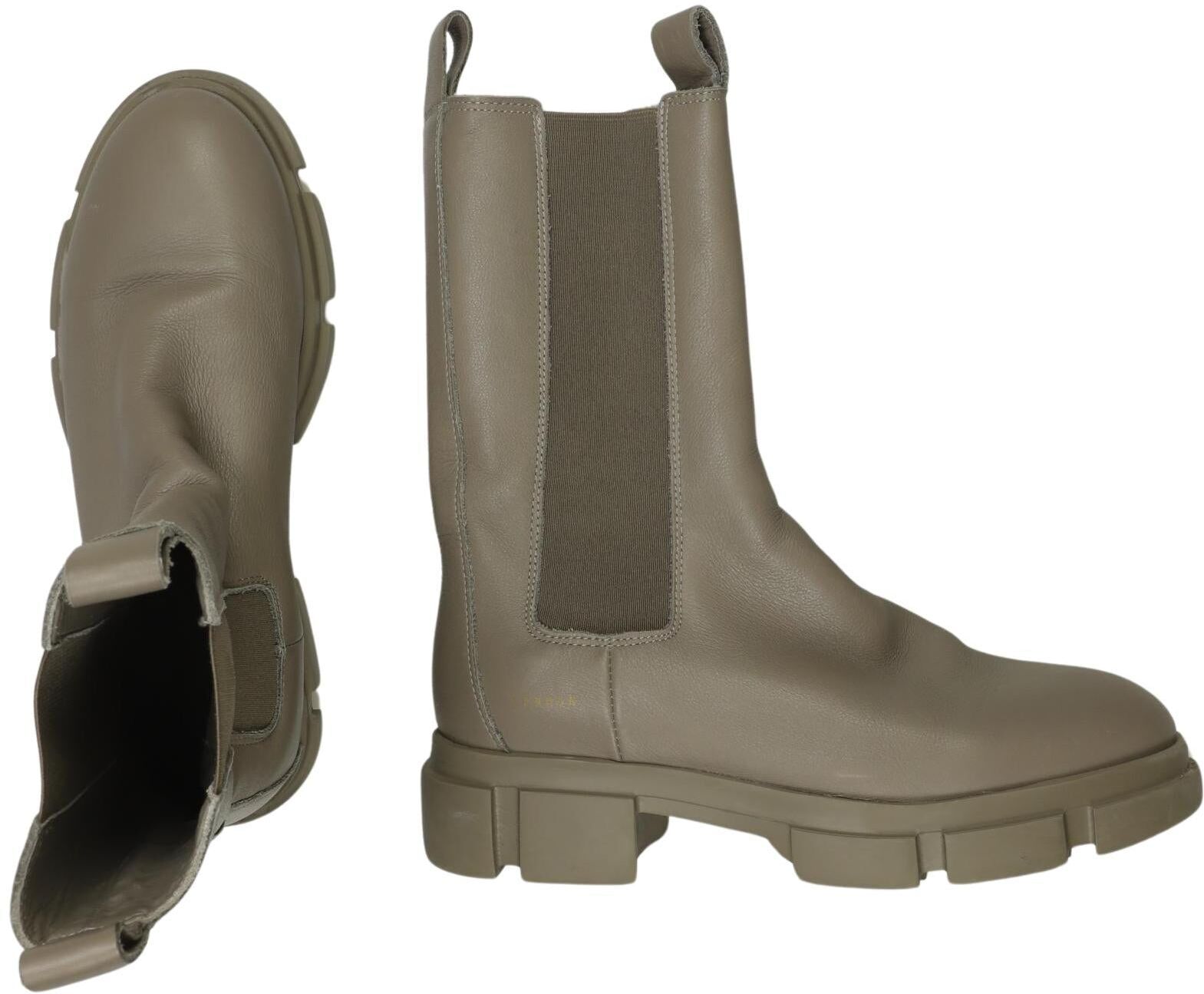 Copenhagen Studios Damen Stiefel, Beige, Gr. EU 39, Leder - Second Hand