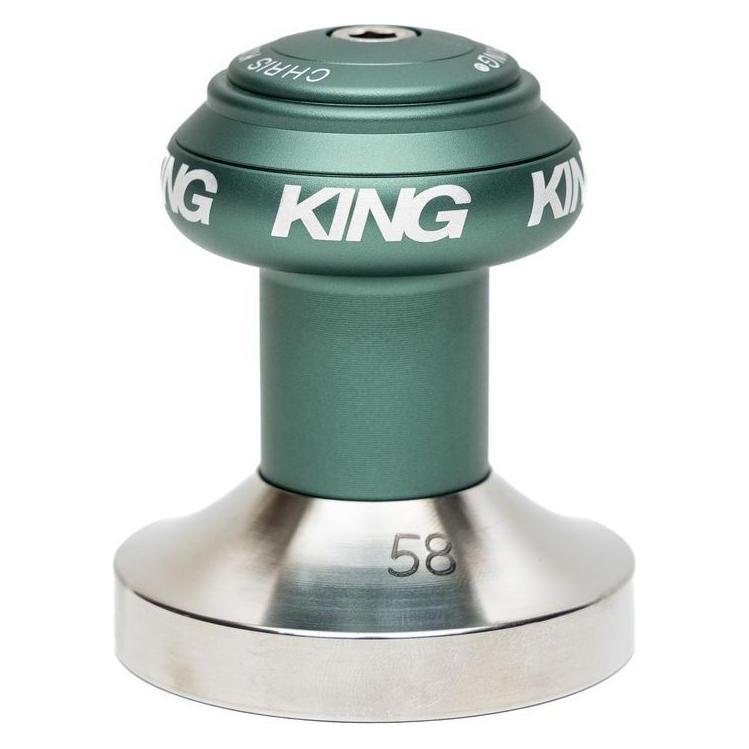 Chris King Espresso Tamper, 58mm, flat, matte jade (65900385)