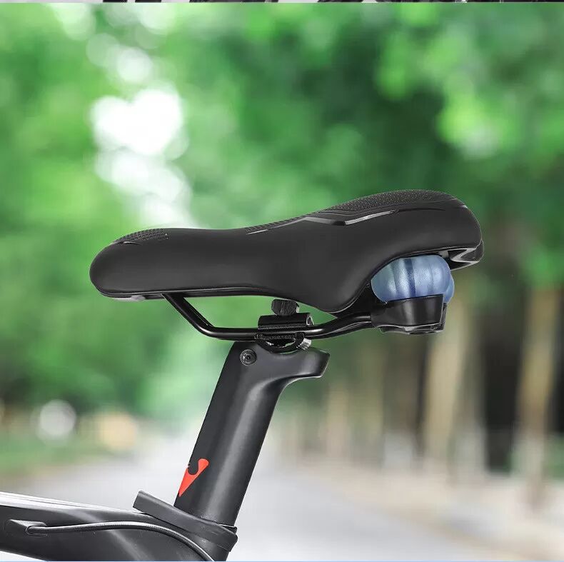 INF Komfortabler schwarzer Fahrradsattel - Verbessertes Fahrerlebnis