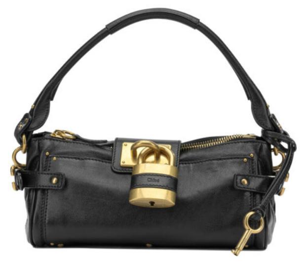 Chloé - Kleine Handtasche für Damen, schwarz, aus Leder - EINFACHE AUSFÜHRUNG