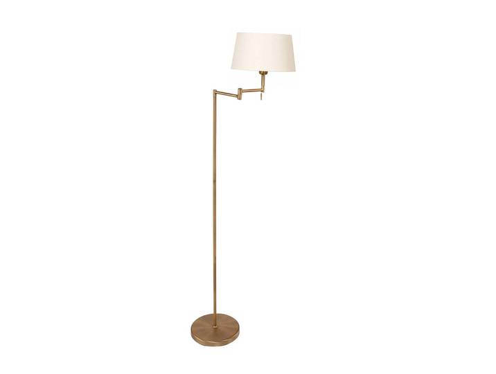 Steinhauer Stehlampe Bella, bronze / altmessing, für Wohn- / Esszimmer, Metall