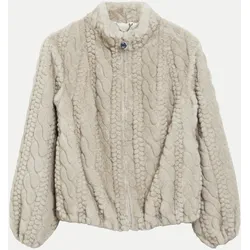 Jacke aus Webpelz Beige 36