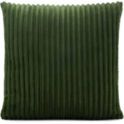 Gözze Cord-Optik Kissen gefüllt dunkelgrün 50x50 cm
