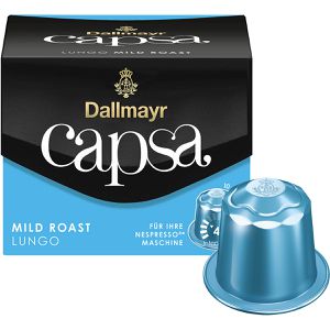 Dallmayr Kaffeekapseln Capsa Lungo Mild Roast, 10 Kapseln, für Nespresso