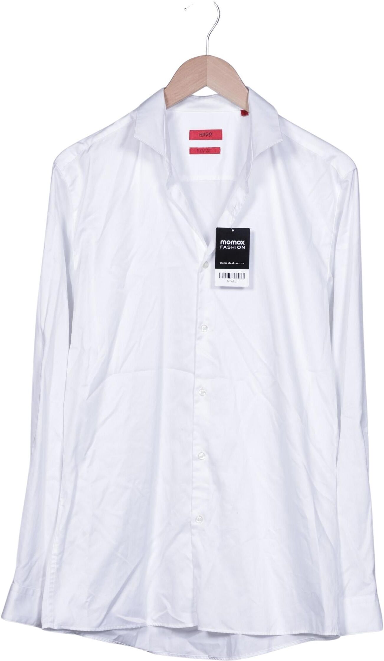 Hugo by Hugo Boss Herren Hemd, Weiß, Gr. 41, Baumwolle - Second Hand