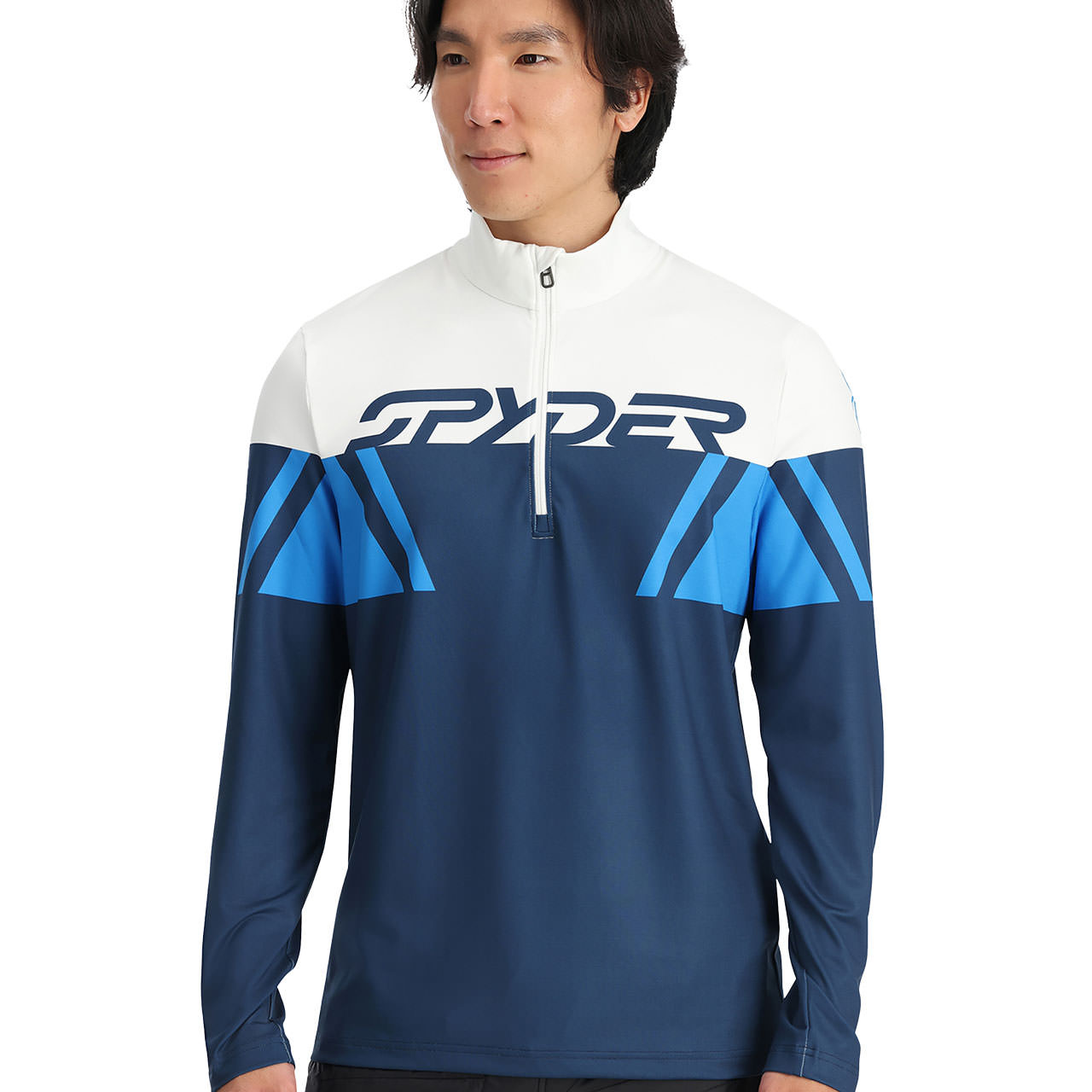 Spyder Herren Half Zip PARAMOUNT true navy - L