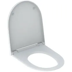 Geberit One WC-Sitz 243989JT2 Designabdeckung chrom, weiß matt