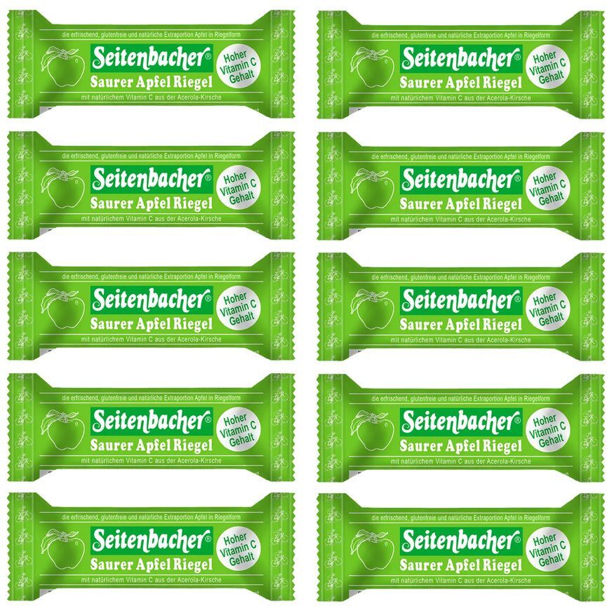 Seitenbacher Saurer Apfel-Riegel 10er-Pack 10x1 St Riegel