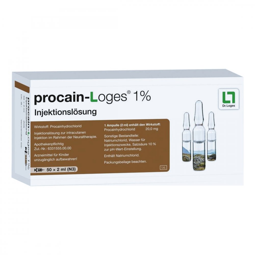 Dr. Loges + Co. GmbH Procain Loges 1% Injektionslösung Ampullen 02860528