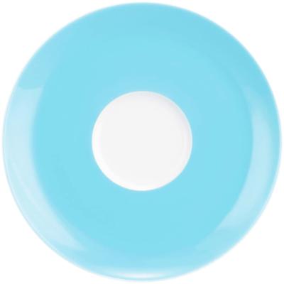 Untertasse SELTMANN WEIDEN "Liberty Pure Colors", blau (lagoon blau), H:1,7cm Ø:16,1cm, Porzellan, Speiseteller, Untere zu Tasse, Untersatz