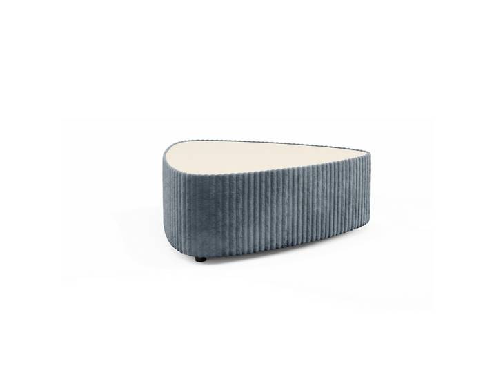 COUCHTISCH LINEO 89 cm Wohnzimmertisch gepolstert Grau