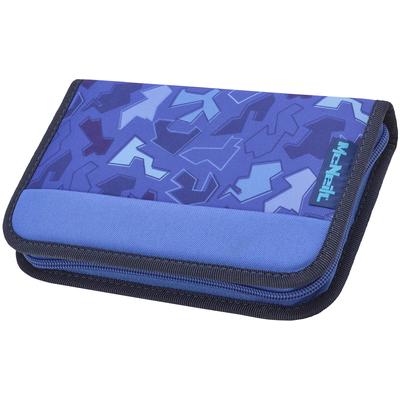 Federmäppchen MCNEILL "Etui gefüllt, Puzzle", Kinder, blau (puzzle), Polyester, Schreibgeräteetuis Federmäppchen