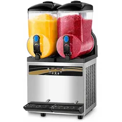 Professionelle Slush-Eis-Maschine Doppelbehälter 15 L x 2 – GX300