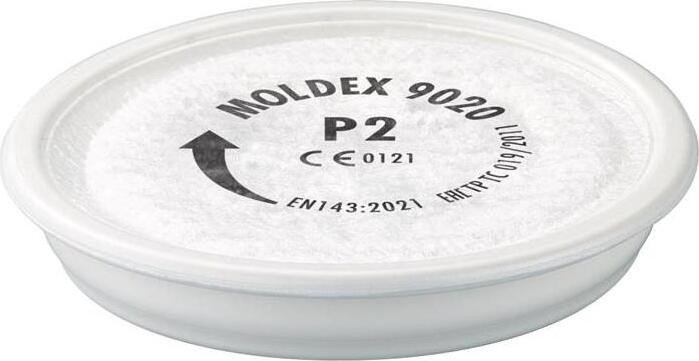 Moldex Deeltjesfilter 9020 P2 R voor series 7000 en 9000, conform EN143:2000+A1:2006, 20 stuks