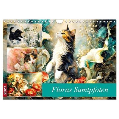 Floras Samtpfoten (Wandkalender 2027 DIN A4 quer), CALVENDO Monatskalender