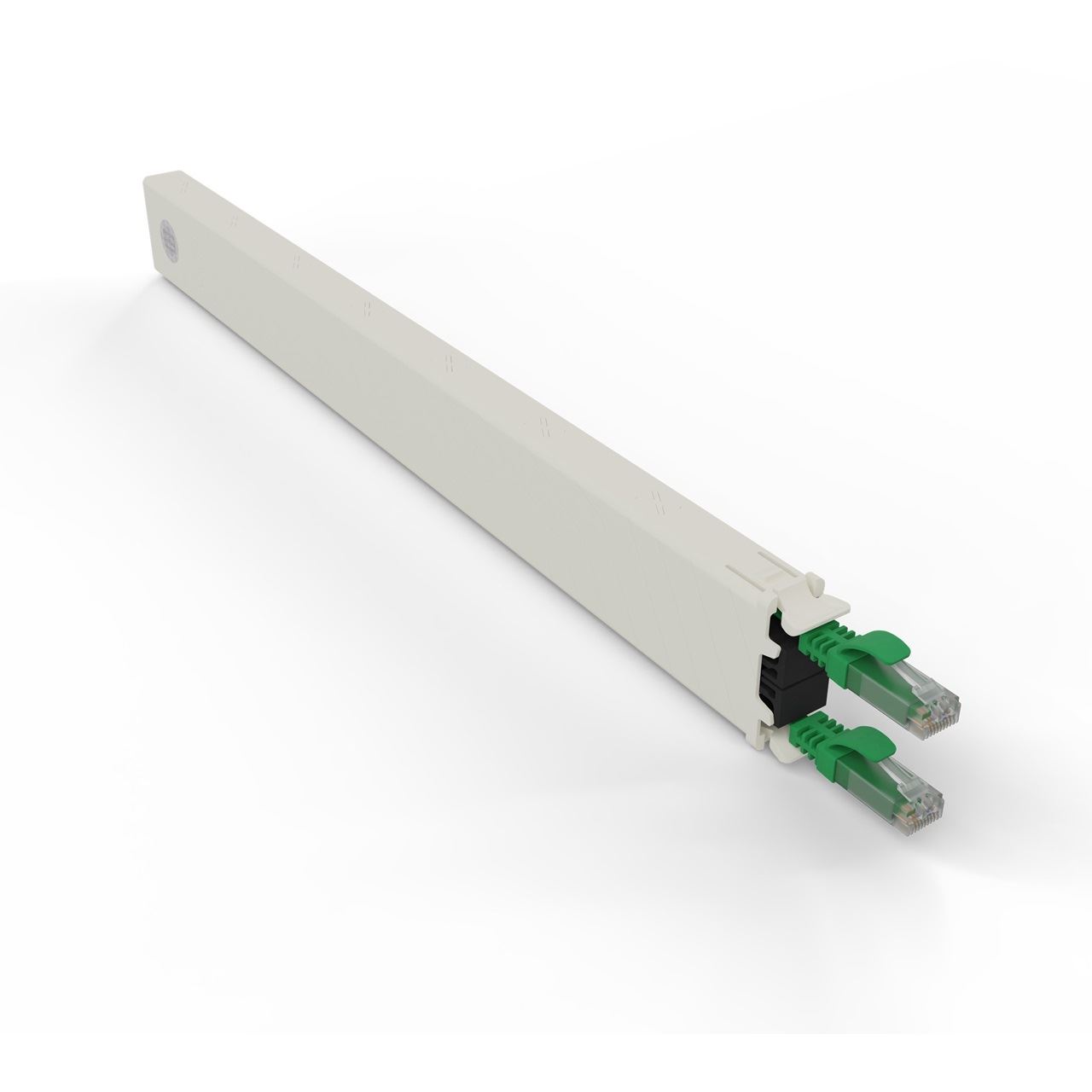 Patchbox Kassette Cat 6A 8HE UTP 0,8m grün
