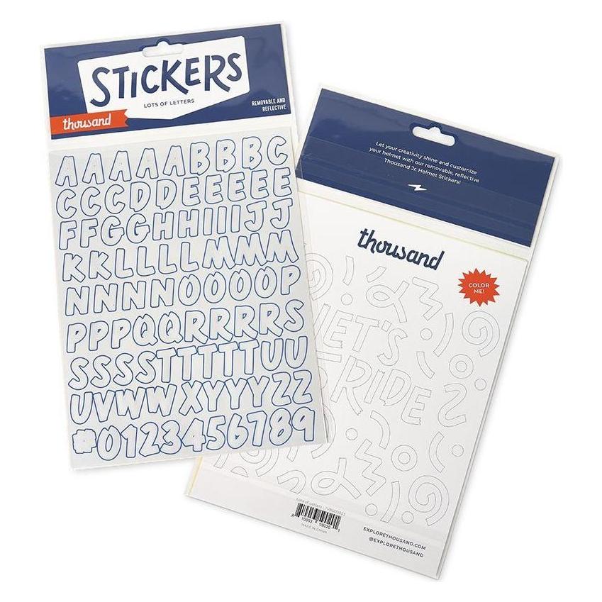 Thousand Junior Helmaufkleber Lots of Letters (XS) (90 Sticker) (1119500023)