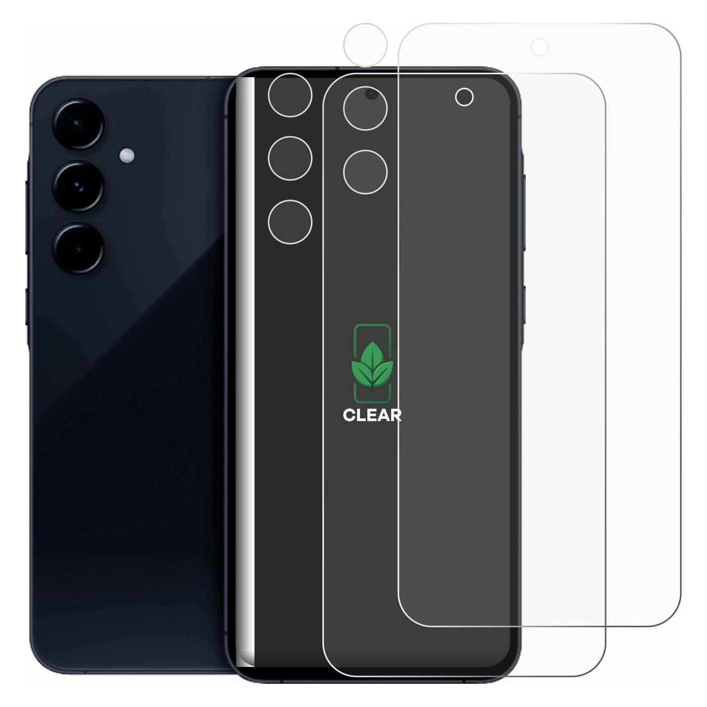 ScreenLeaf Schutzfolie für Samsung Galaxy A35 5G (Display+Kamera) Displayschutz Display Schutz Folie Klar (2 Stk., Samsung Galaxy A35) (6153932)